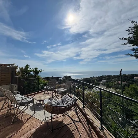 Beau T2 Avec Terrasse Vue Saint-Peïre-sur-Mer